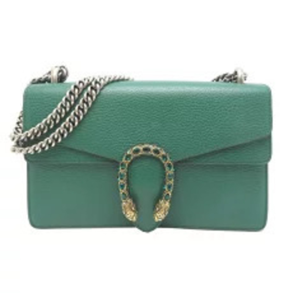 Gucci Dionysus Chain Shoulder Bag Leather Green